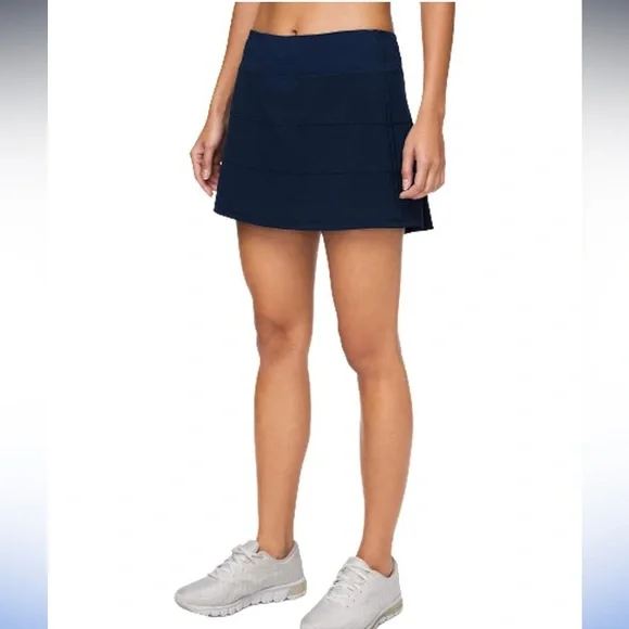 Lululemon True Navy Blue Pace Rival Mid Rise Skirt Skort 8 - Picture 2 of 15